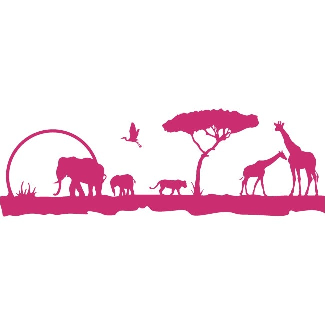 Africa - Sticker Decorativ - Magenta - 150 x 50 cm