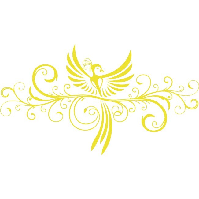 Pasarea Phoeni x - Sticker Decorativ - Lemon - 180 x 101 cm