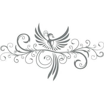 Pasarea Phoeni x - Sticker Decorativ - Gri Metal - 180 x 101 cm Pasarea Phoeni x - Sticker Decorativ - Gri Metal - 180 x 101 cm
