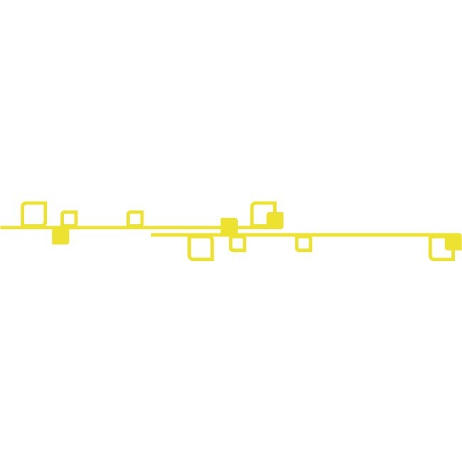 Cuburi - Sticker Decorativ - Lemon - 119 x 15 cm