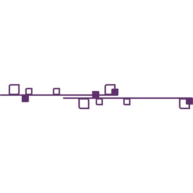 Cuburi - Sticker Decorativ - Indigo - 119 x 15 cm