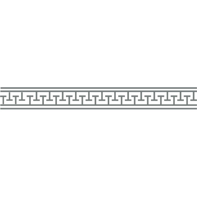 Motiv grecesc - Sticker Decorativ - Gri Metal - 119 x 13 cm