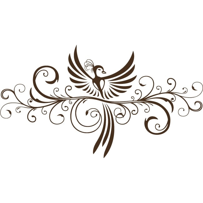Pasarea Phoeni x - Sticker Decorativ - Choco - 180 x 101 cm