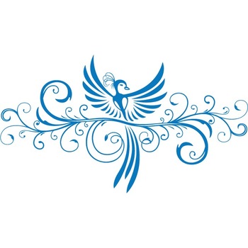 Pasarea Phoeni x - Sticker Decorativ - Albastru - 180 x 101 cm Pasarea Phoeni x - Sticker Decorativ - Albastru - 180 x 101 cm