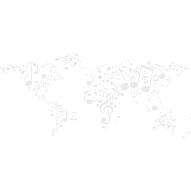 Tarile lumii danseaza - Sticker Decorativ - Alb polar - 268 x 119 cm