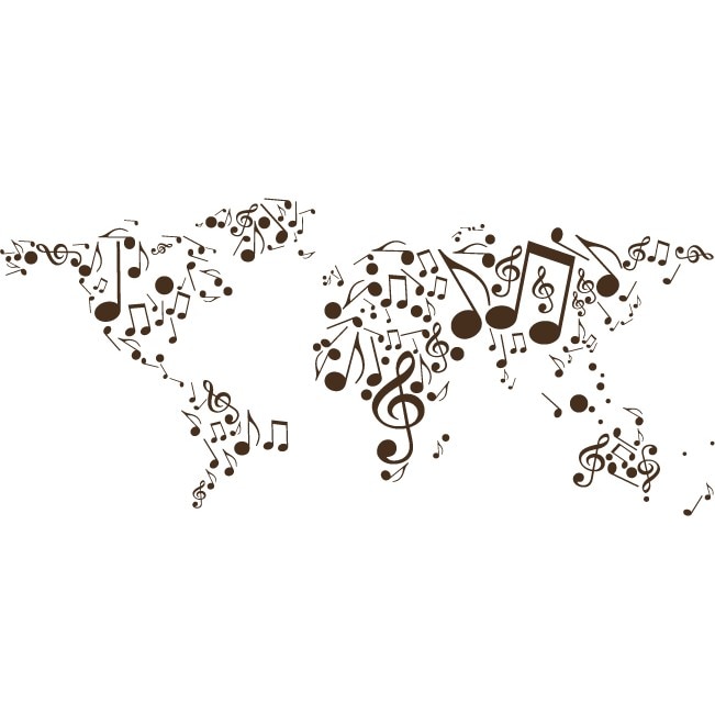 Tarile lumii danseaza - Sticker Decorativ - Choco - 268 x 119 cm