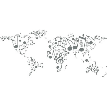 Tarile lumii danseaza - Sticker Decorativ - Gri Metal - 268 x 119 cm Tarile lumii danseaza - Sticker Decorativ - Gri Metal - 268 x 119 cm