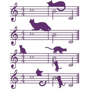 Pisici muzicieni - Sticker Decorativ - Indigo - 119 x 153 cm Pisici muzicieni - Sticker Decorativ - Indigo - 119 x 153 cm