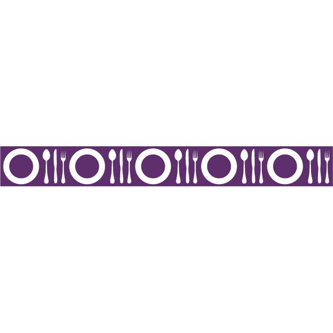 Poftiti la masa - Sticker Decorativ - Indigo - 119 x 14 cm