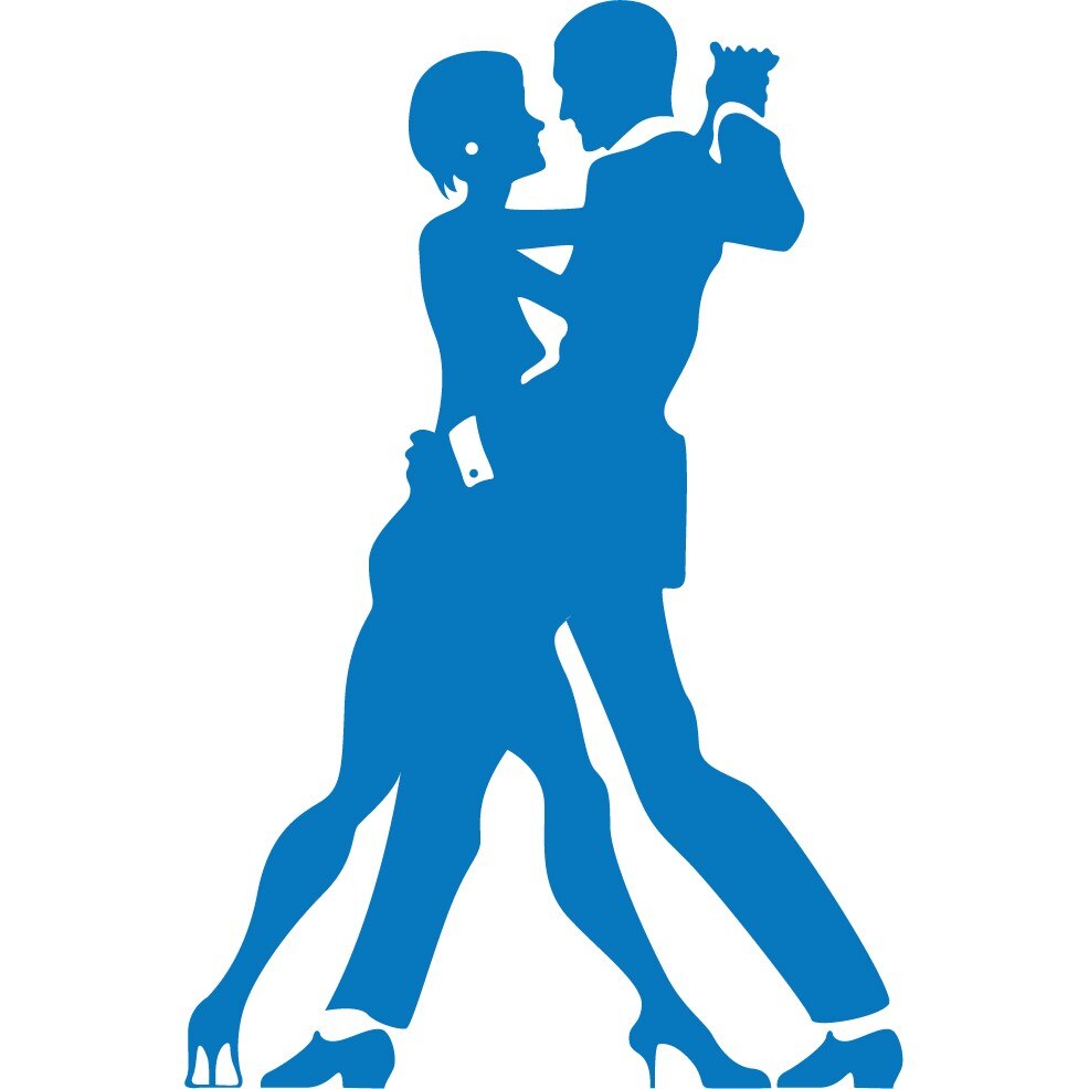 Vals de neuitat - Sticker Decorativ - Albastru - 89 x 135 cm