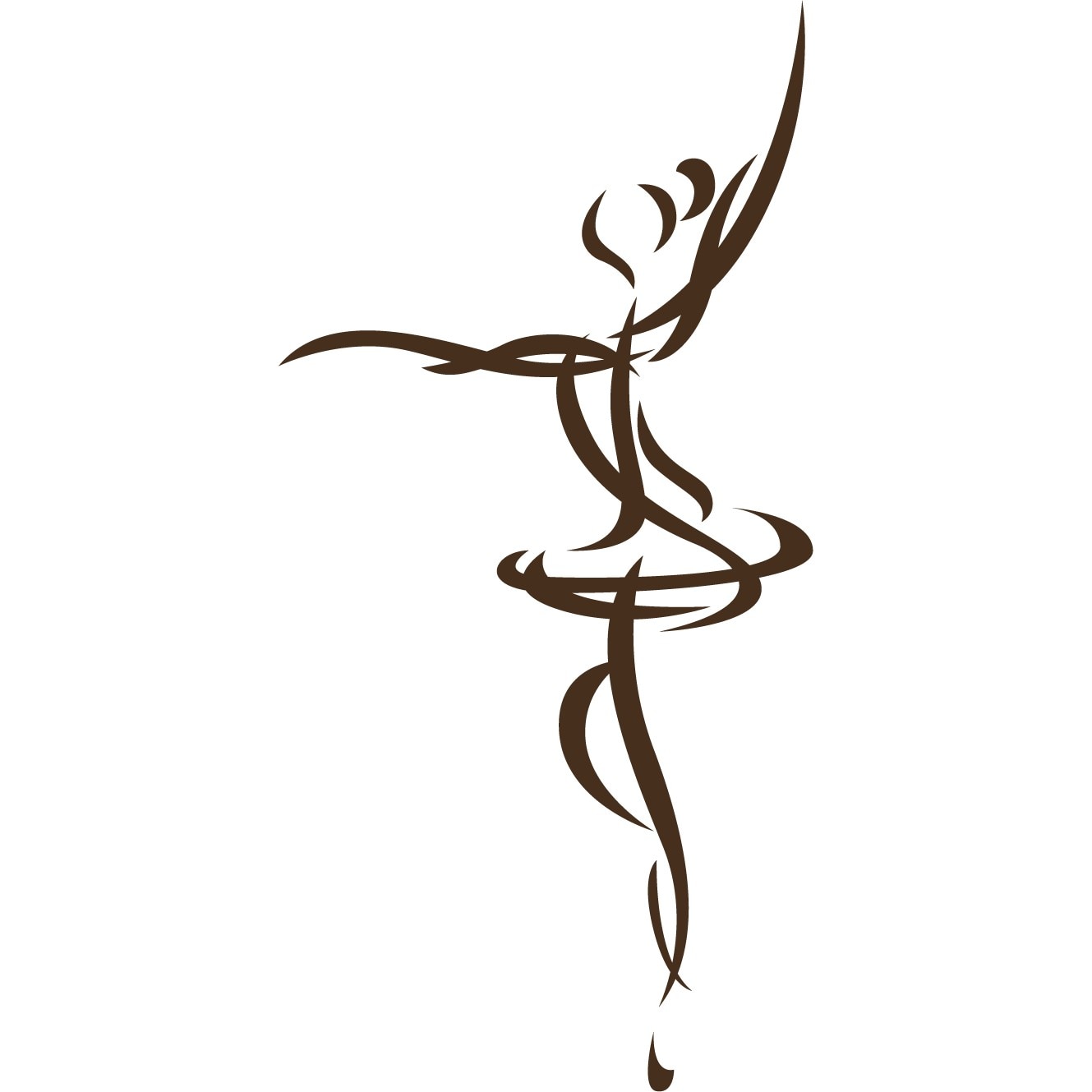 Balerina - Sticker Decorativ - Choco - 83 x 170 cm