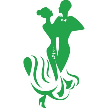 Un tango de neuitat - Sticker Decorativ - Verde - 107 x 190 cm Un tango de neuitat - Sticker Decorativ - Verde - 107 x 190 cm