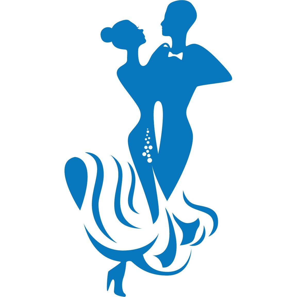 Un tango de neuitat - Sticker Decorativ - Albastru - 107 x 190 cm