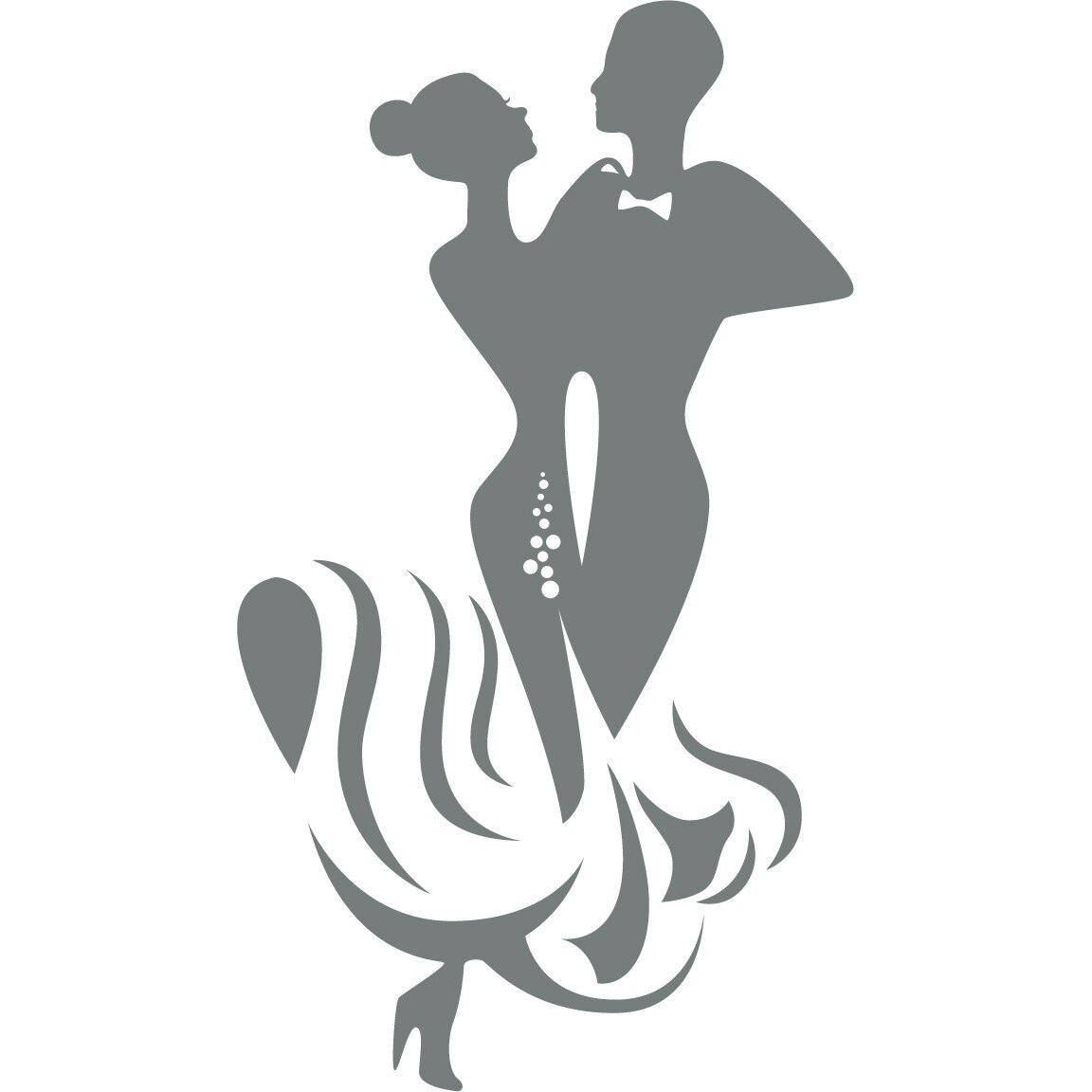 Un tango de neuitat - Sticker Decorativ - Gri Metal - 107 x 190 cm