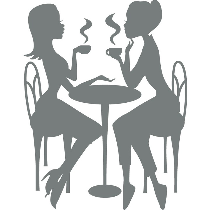 La o mica barfa - Sticker Decorativ - Gri Metal - 70 x 89 cm