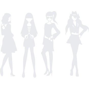 Fete la moda - Sticker Decorativ - Alb polar - 119 x 89 cm Fete la moda - Sticker Decorativ - Alb polar - 119 x 89 cm