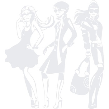 Fashion girls - Sticker Decorativ - Alb polar - 119 x 130 cm Fashion girls - Sticker Decorativ - Alb polar - 119 x 130 cm