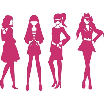 Fete la moda - Sticker Decorativ - Magenta - 119 x 89 cm Fete la moda - Sticker Decorativ - Magenta - 119 x 89 cm