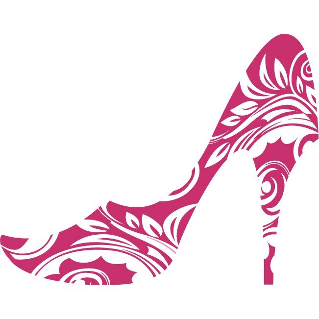 Sus pe toc - Sticker Decorativ - Magenta - 119 x 94 cm