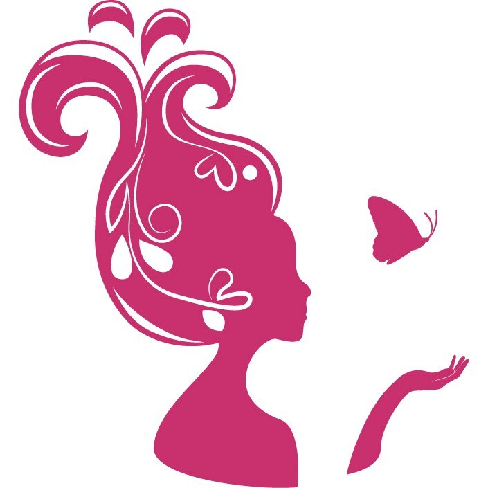 Coc sofisticat - Sticker Decorativ - Magenta - 89 x 97 cm