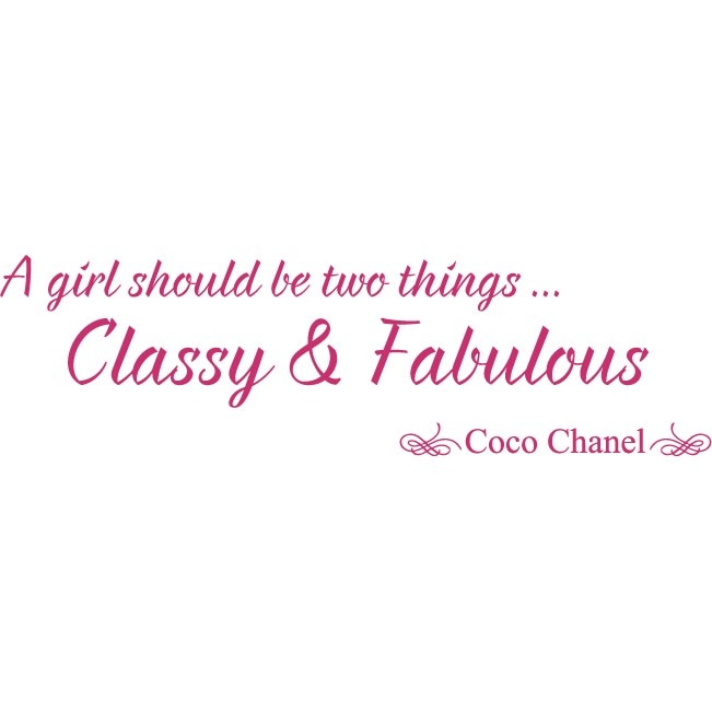 Classy & Fabulous - Sticker Decorativ - Magenta - 135 x 38 cm