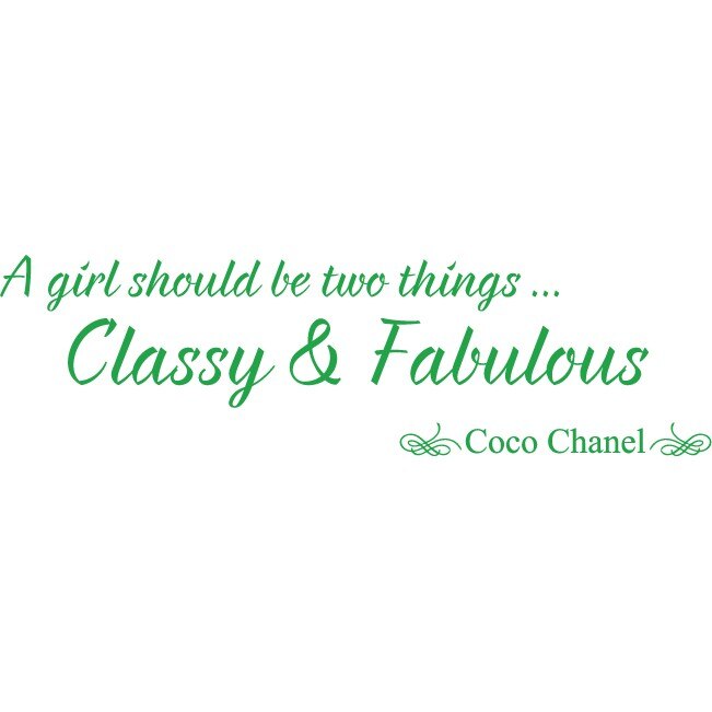 Classy & Fabulous - Sticker Decorativ - Verde - 180 x 51 cm