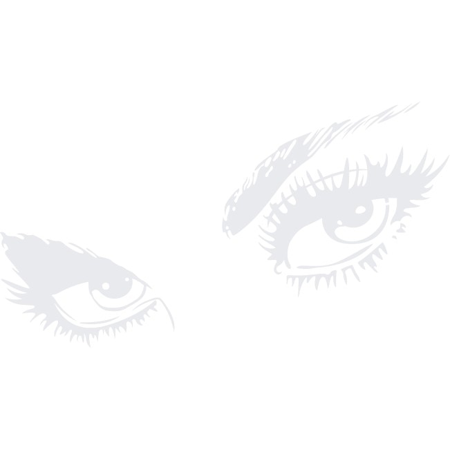 Privire seducatoare - Sticker Decorativ - Alb polar - 89 x 49 cm
