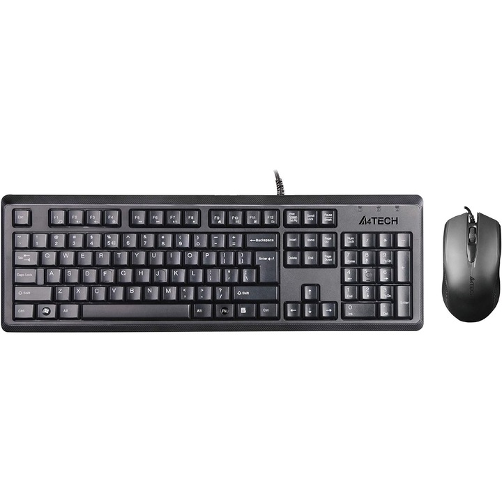 Комплект A4TECH KR-9276, Черен, USB