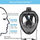 Masca scuba diving full face masura L/XL, cu suport pentru camere de actiune GoPro, SJCAM, Xiaomi - Phuture®