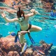 Masca scuba diving full face masura L/XL, cu suport pentru camere de actiune GoPro, SJCAM, Xiaomi - Phuture®
