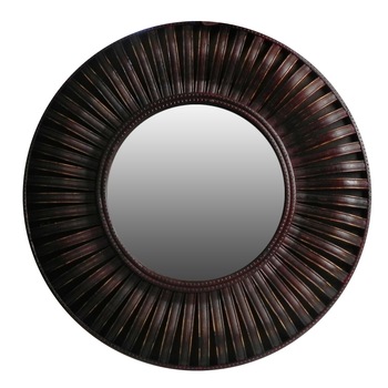 Oglinda decorativa AOKO, realizata manual din bambus, 60,5 cm Oglinda decorativa AOKO, realizata manual din bambus, 60,5 cm