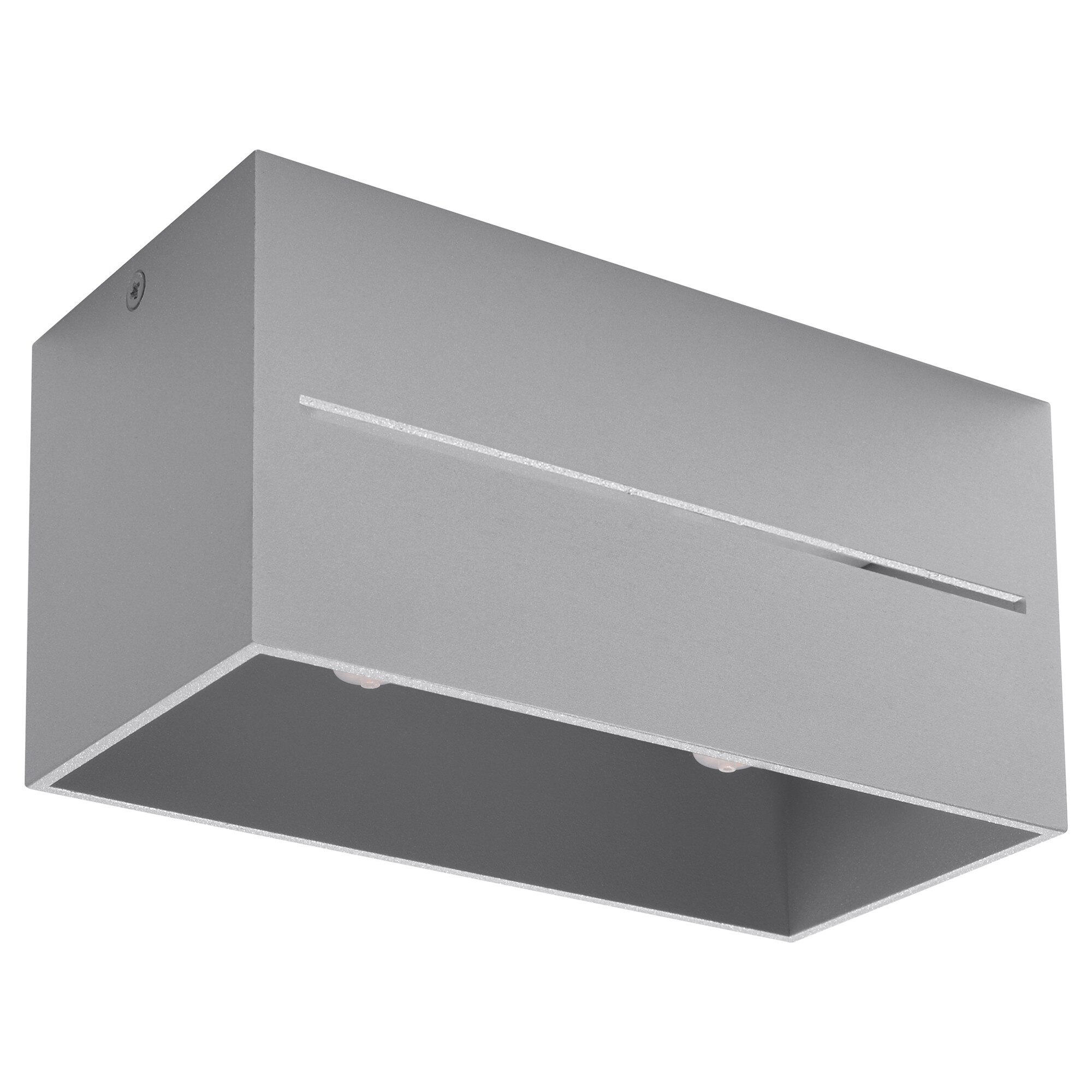 Plafoniera Lobo Maxi, Sollux Lighting, IP20, 40 W, 2 x LED, Gri