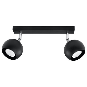 Plafoniera Oculare, Sollux Lighting, IP20, 40 W, 2 x LED, Negru Plafoniera Oculare, Sollux Lighting, IP20, 40 W, 2 x LED, Negru