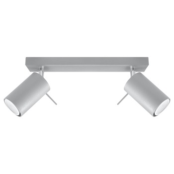 Plafoniera Ring, Sollux Lighting, IP20, GU10, 40 W, 2 x LED, Gri Plafoniera Ring, Sollux Lighting, IP20, GU10, 40 W, 2 x LED, Gri