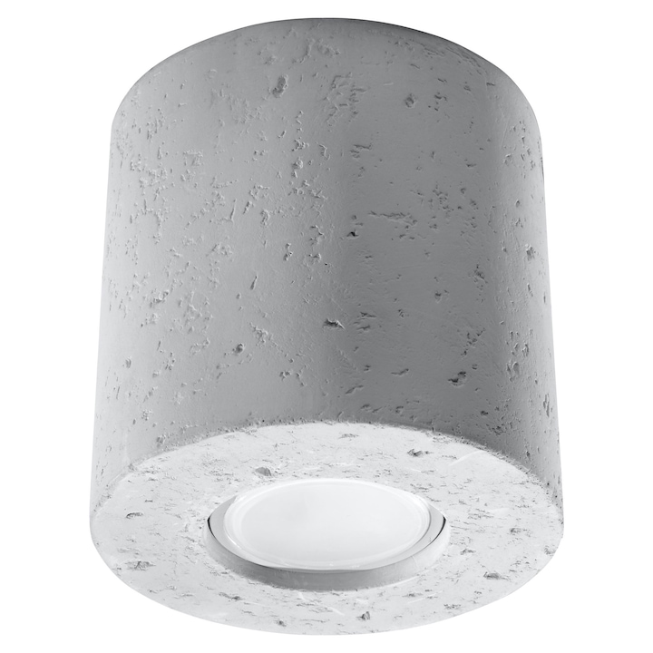 Orbis mennyezeti lámpa, Sollux Lighting, IP20, 40 W, 1 x LED, GU10, Cement, Boho Design, Fehér