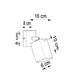 Аплик Sollux Lighting Merida GU10, Loft Design, черен