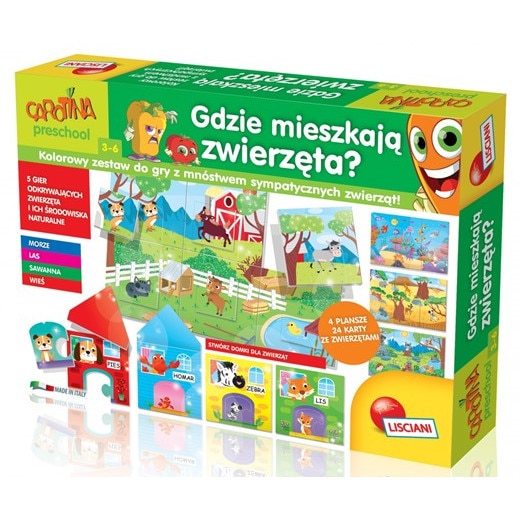 Joc educativ Dante, Unde traiesc animalele?