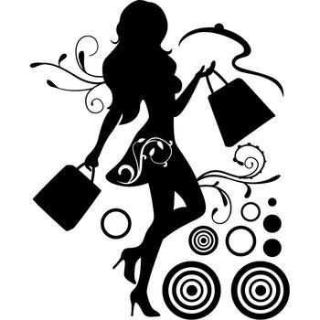 Printesa modei - Sticker Decorativ - Negru - 96 x 119 cm Printesa modei - Sticker Decorativ - Negru - 96 x 119 cm