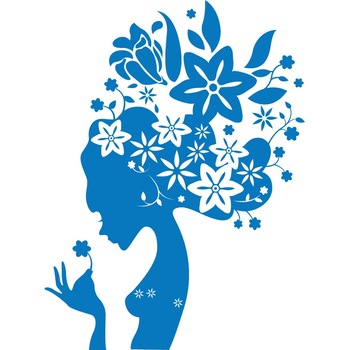 Frumusete inflorita - Sticker Decorativ - Albastru - 119 x 160 cm Frumusete inflorita - Sticker Decorativ - Albastru - 119 x 160 cm