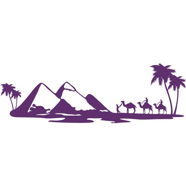 Sahara - Sticker Decorativ - Indigo - 135 x 44 cm