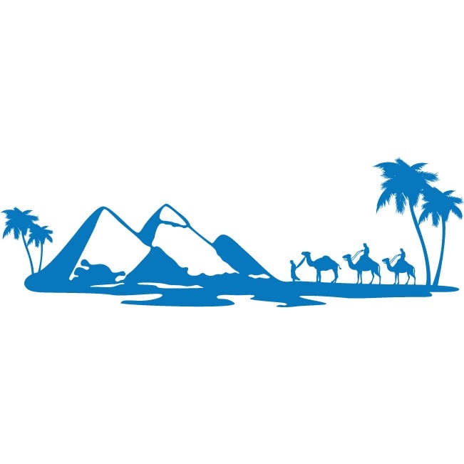 Sahara - Sticker Decorativ - Albastru - 135 x 44 cm