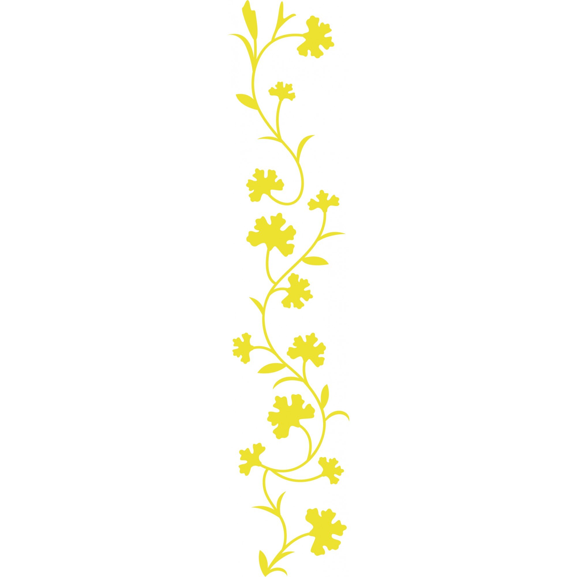 Floricele cataratoare - Sticker Decorativ - Lemon - 38 x 180 cm