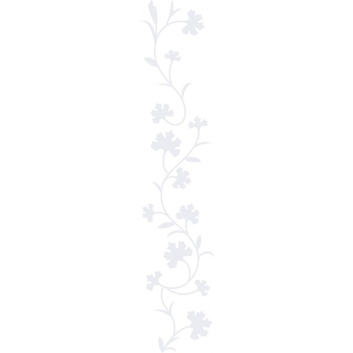 Floricele cataratoare - Sticker Decorativ - Alb polar - 38 x 180 cm