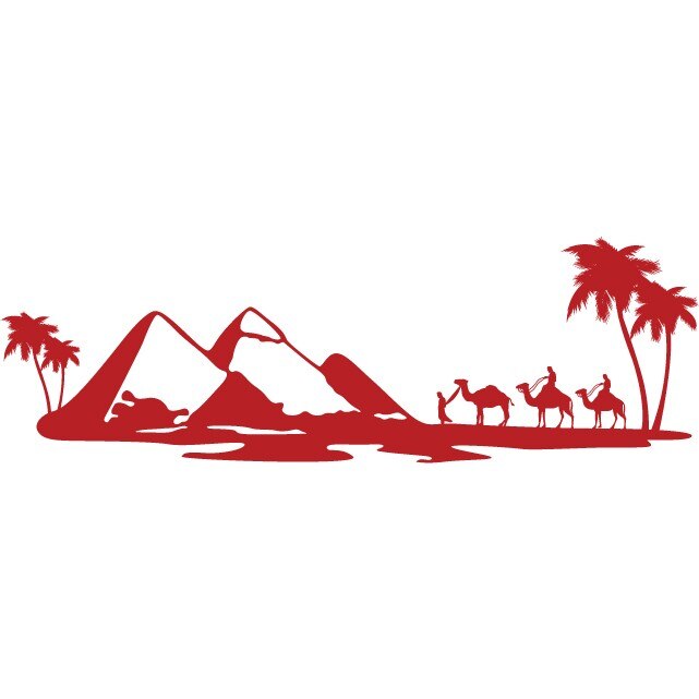 Sahara - Sticker Decorativ - Rosu Cardinal - 135 x 44 cm