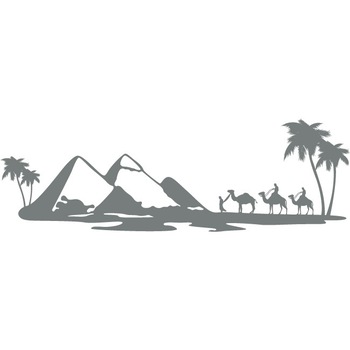 Sahara - Sticker Decorativ - Gri Metal - 135 x 44 cm Sahara - Sticker Decorativ - Gri Metal - 135 x 44 cm