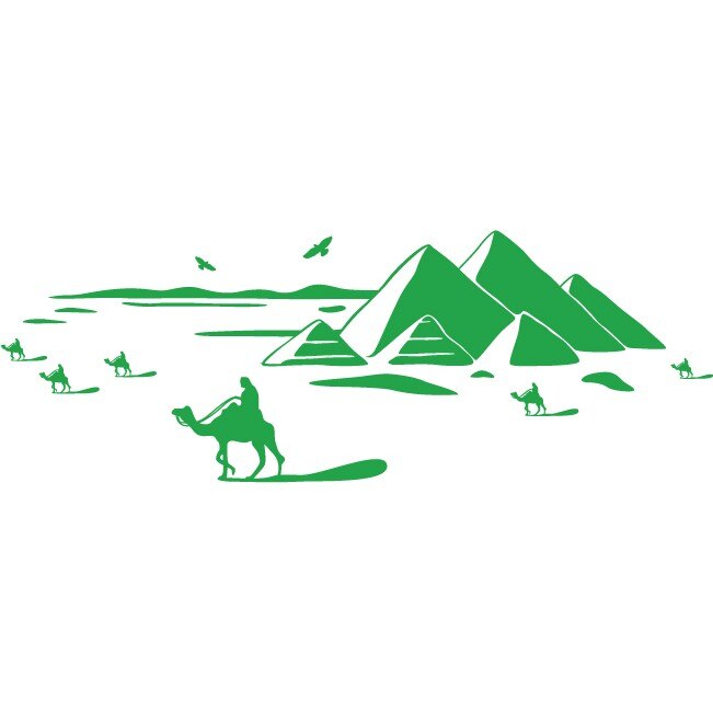 Egipt - Sticker Decorativ - Verde - 135 x 48 cm