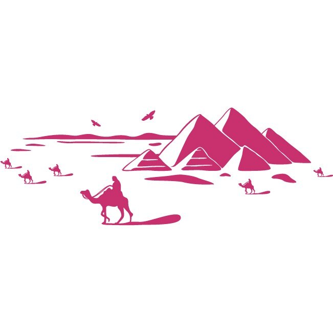 Egipt - Sticker Decorativ - Magenta - 180 x 64 cm