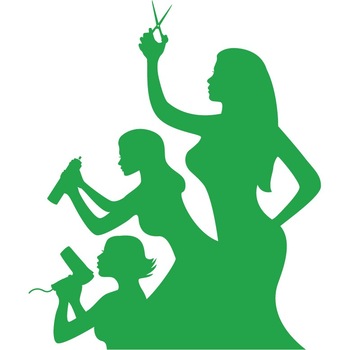 Frizerite pricepute - Sticker Decorativ - Verde - 119 x 142 cm Frizerite pricepute - Sticker Decorativ - Verde - 119 x 142 cm