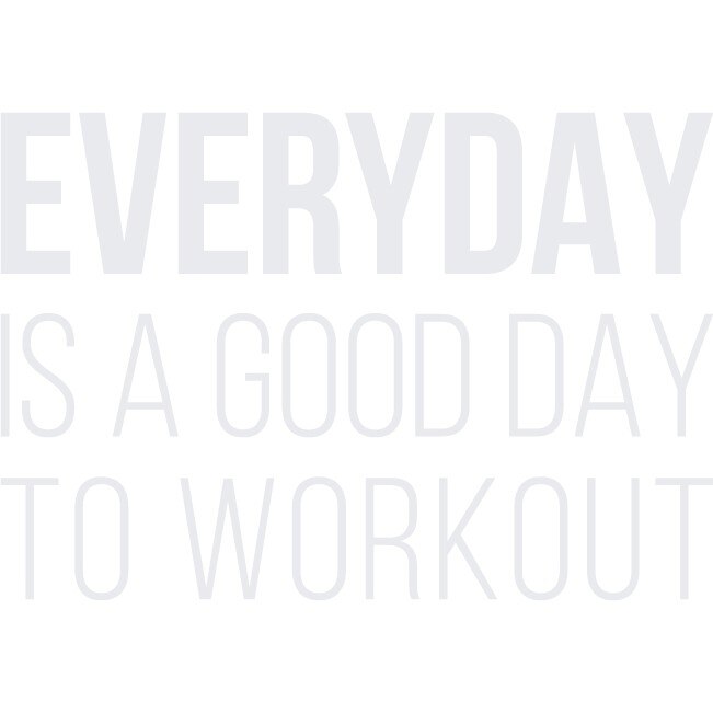 Everyday is a Good Day... - Sticker Decorativ - Alb polar - 89 x 62 cm