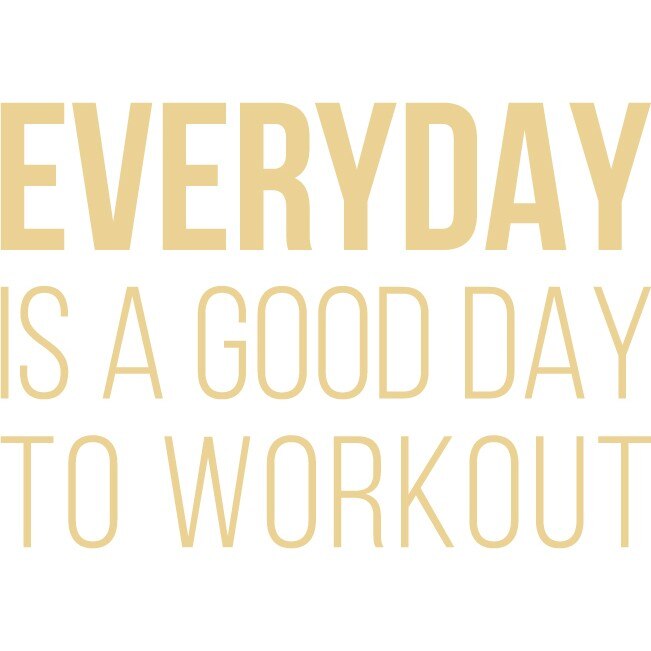 Everyday is a Good Day... - Sticker Decorativ - Bej - 119 x 82 cm